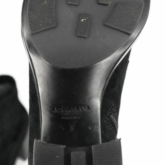 Aquatalia Womens Indira Ankle Boots Black Suede Bl - Picture 6 of 11